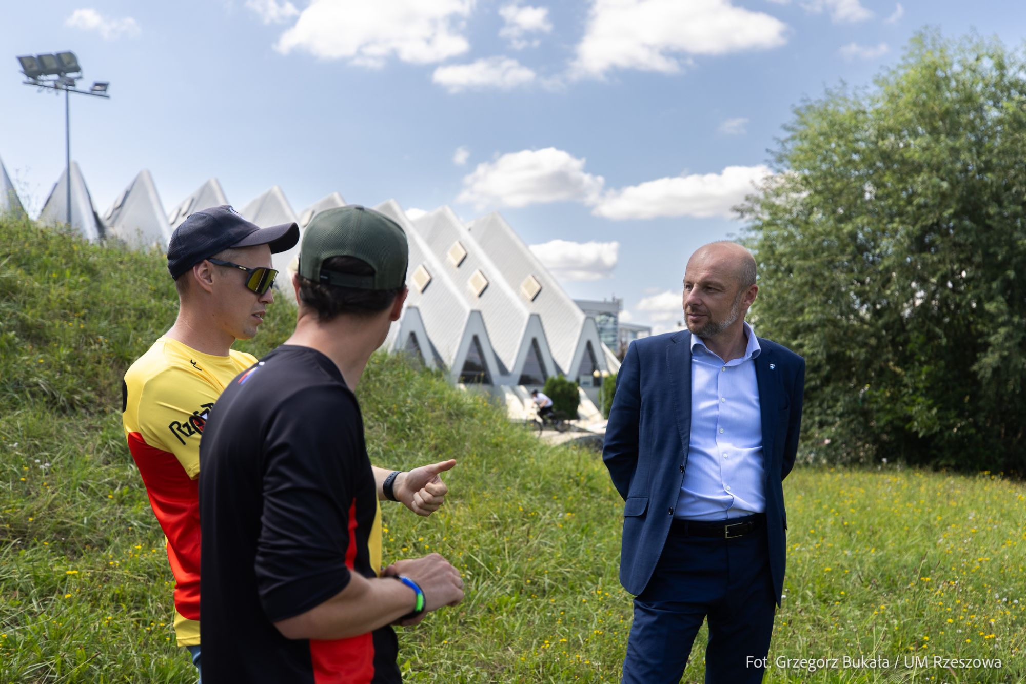 zdjęcie z konferencji prasowej Rzesz&oacute;w Bike Festival, fot.Grzegorz Bukała, Urząd Miasta Rzeszowa